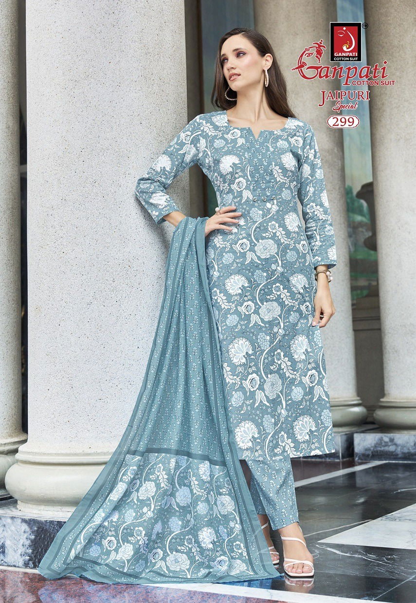 Jaipuri Vol 14 By Ganpati Cotton Printed Readymade Suits Orders In India